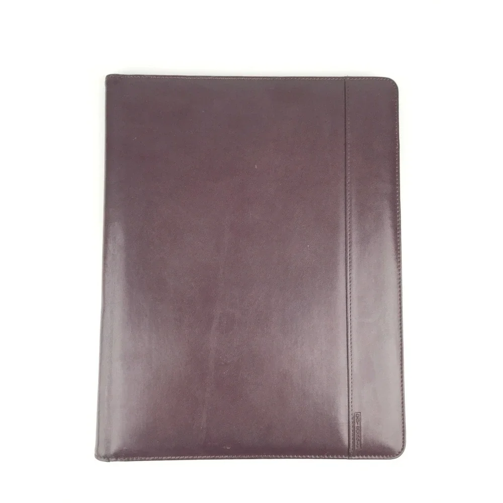 Day Runner Leather Portfolio Organizer Padfolio‎ Brown Business Document Holder